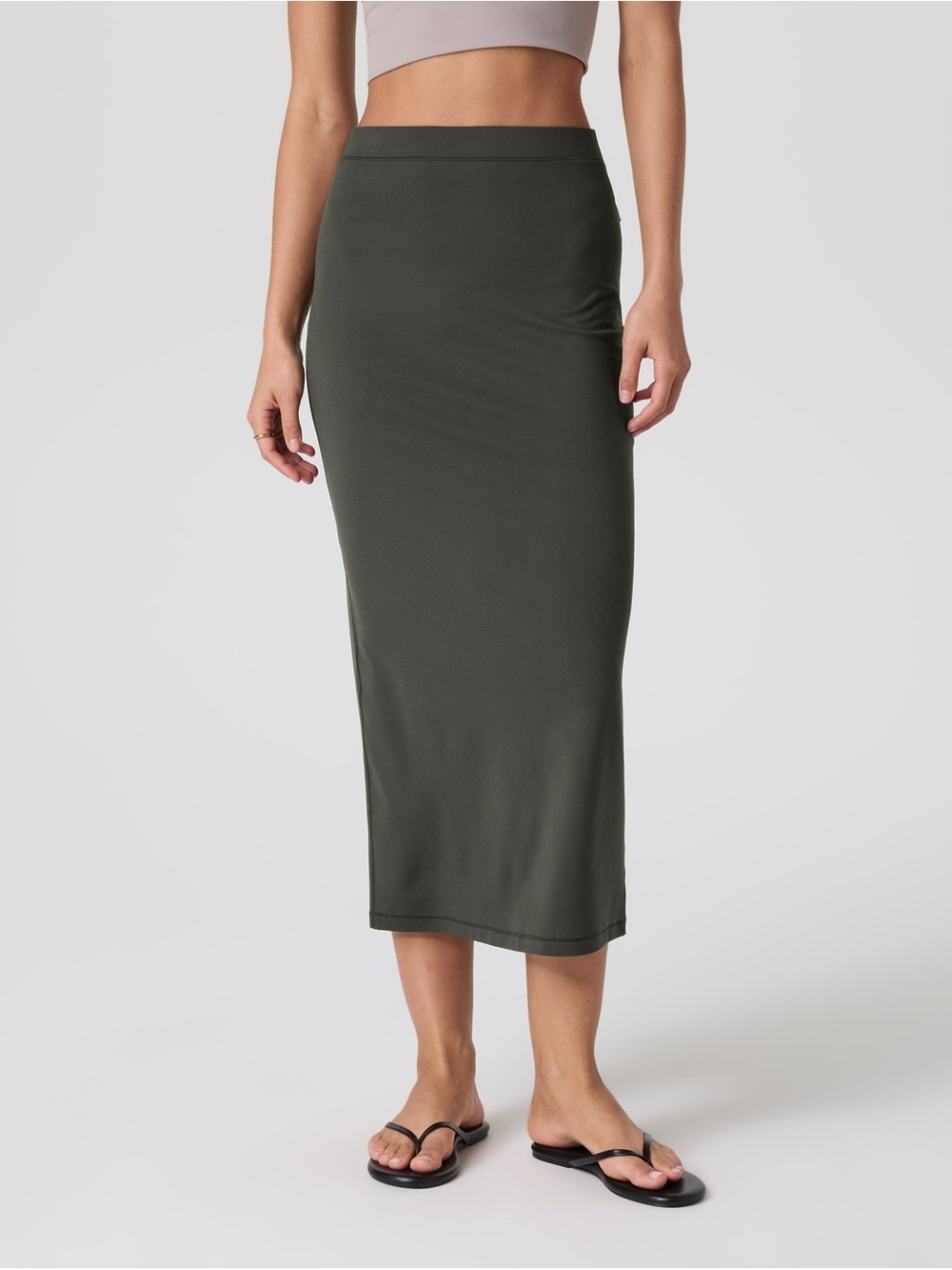 Vuori halo column skirt medium brown/ java heather